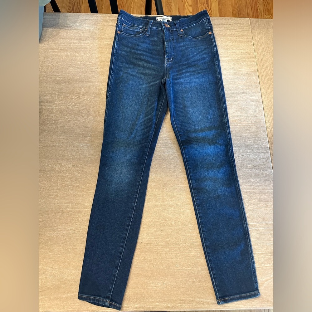 Madewell jeans 10” high rise skinny, size 28